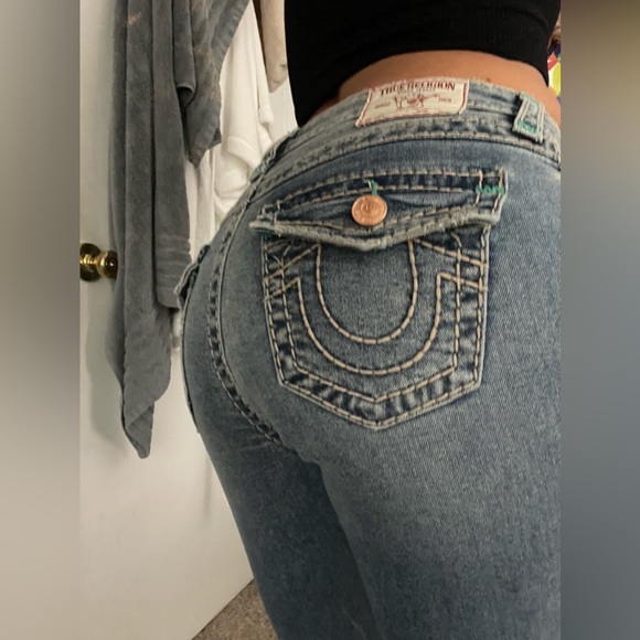 Womens True Religion Skinny Jeans Big T Stitch - Picture 4 of 8